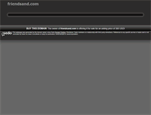 Tablet Screenshot of friendsand.com